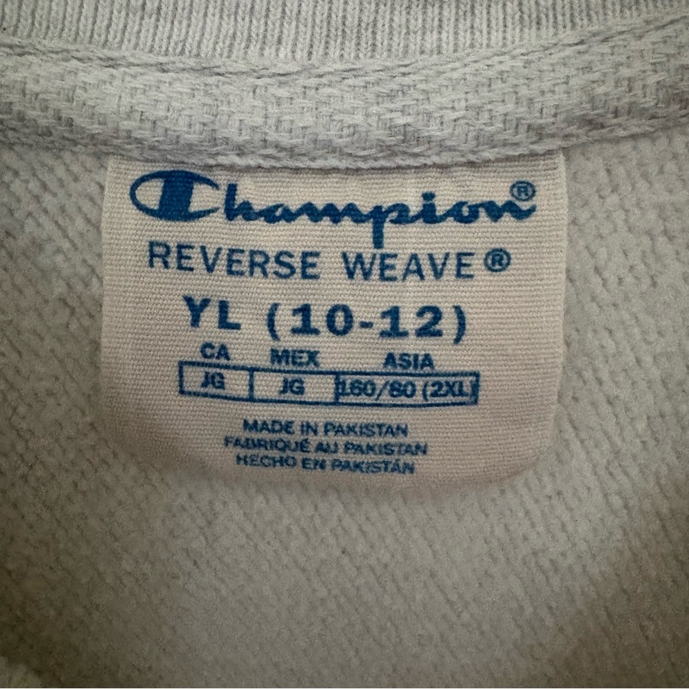 🔴 Champion Youth Large Reverse Weave Wake Forest University Sweatshirt Grey - Picture 3 of 4